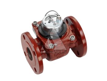 NA-100 forróvízmérő 130°C 250mm 60m3/h 100L/impulzus jeladóval, 4" karimás REED impulzusadós WP forró vízóra