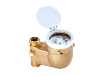 DN20 felszálló ágas 3/4" 105mm 4m3/h hideg vízóra, MNK 1" külső menetes locsolómérő