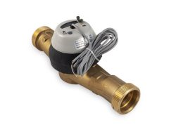 NA-40 forróvízmérő 130°C 6/4" 300mm 10m3/h 100L/impulzus jeladóval, REED impulzusadós 2" külső menetes forró vízóra