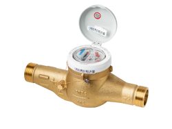 NA-25 vízóra meleg 90°C 1" 260mm 6,3m3/h, MTW szárazon futó 5/4" külső menetes melegvizes vízmérő